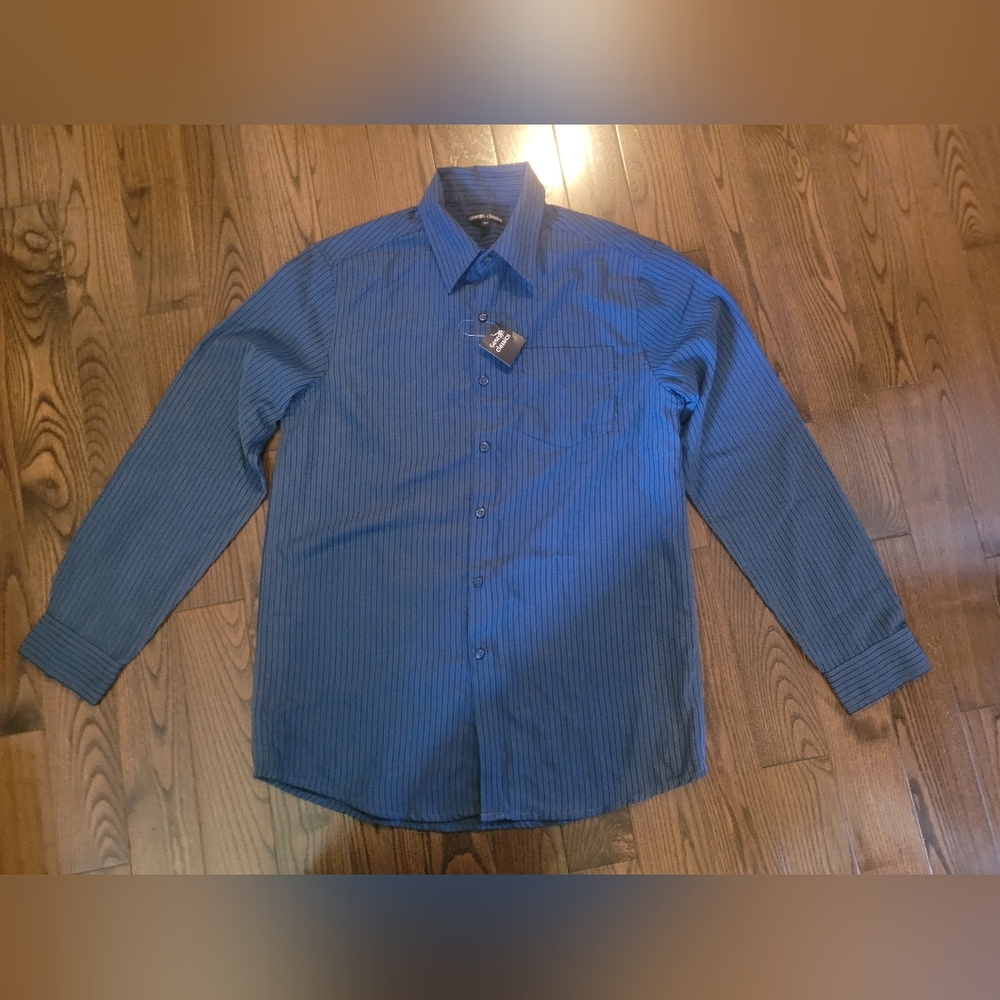 NWT Men's Blue Striped Shirt